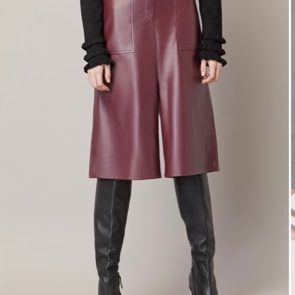 Vegan leather wide leg pants - Picture 1 of 3